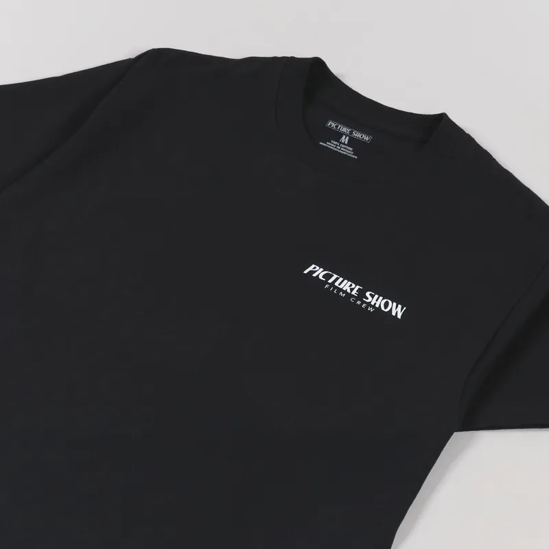 Picture Show Film Crew T Shirt Black-3