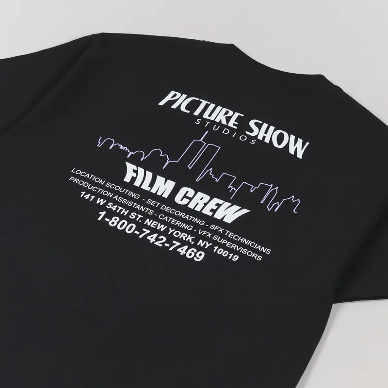 Picture Show Film Crew T Shirt Black-2