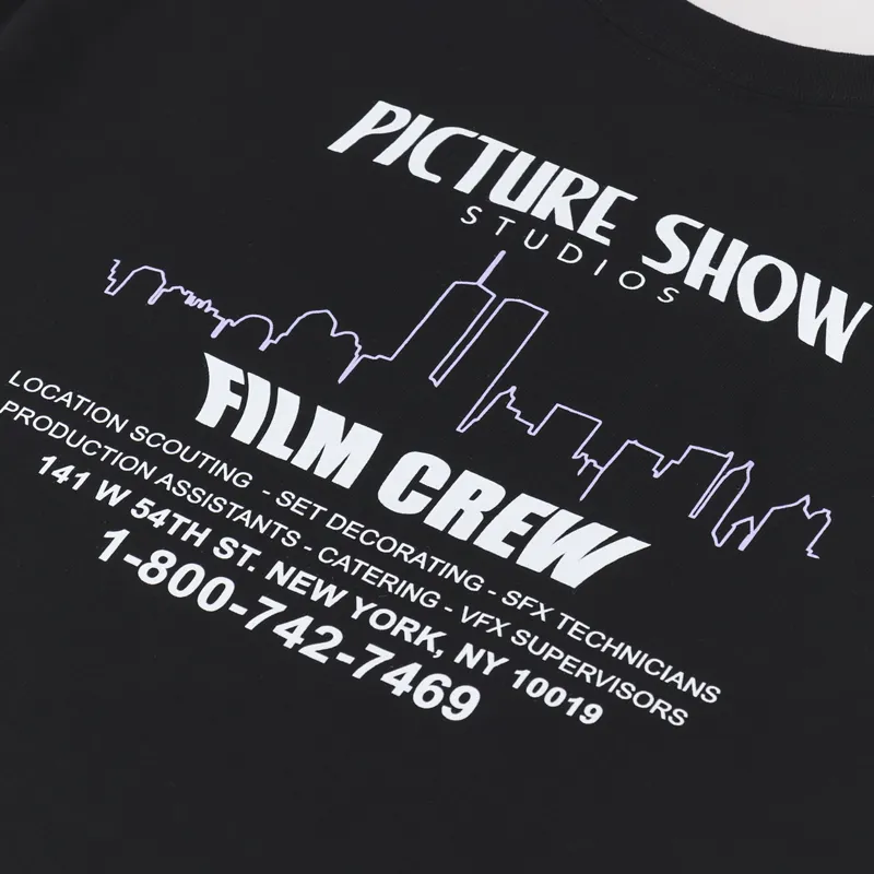 Picture Show Film Crew T Shirt Black-4