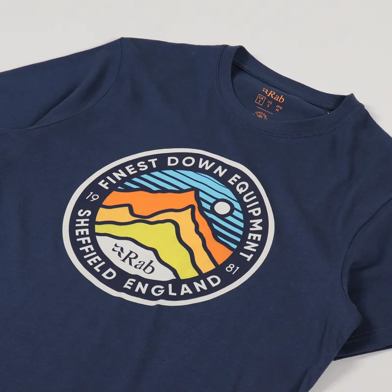 Rab Stance 3 Peaks T Shirt Deep Ink-1