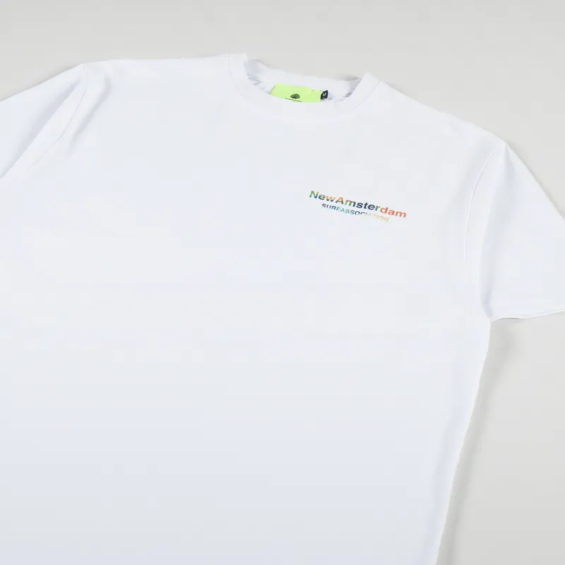 New Amsterdam Surf Association Fishnet T Shirt White-2