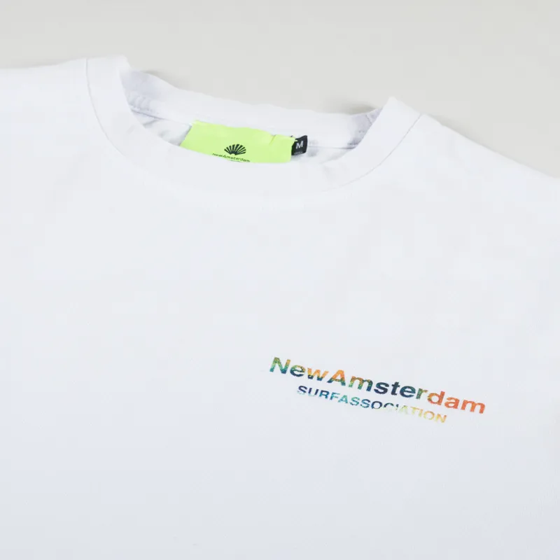 New Amsterdam Surf Association Fishnet T Shirt White-4