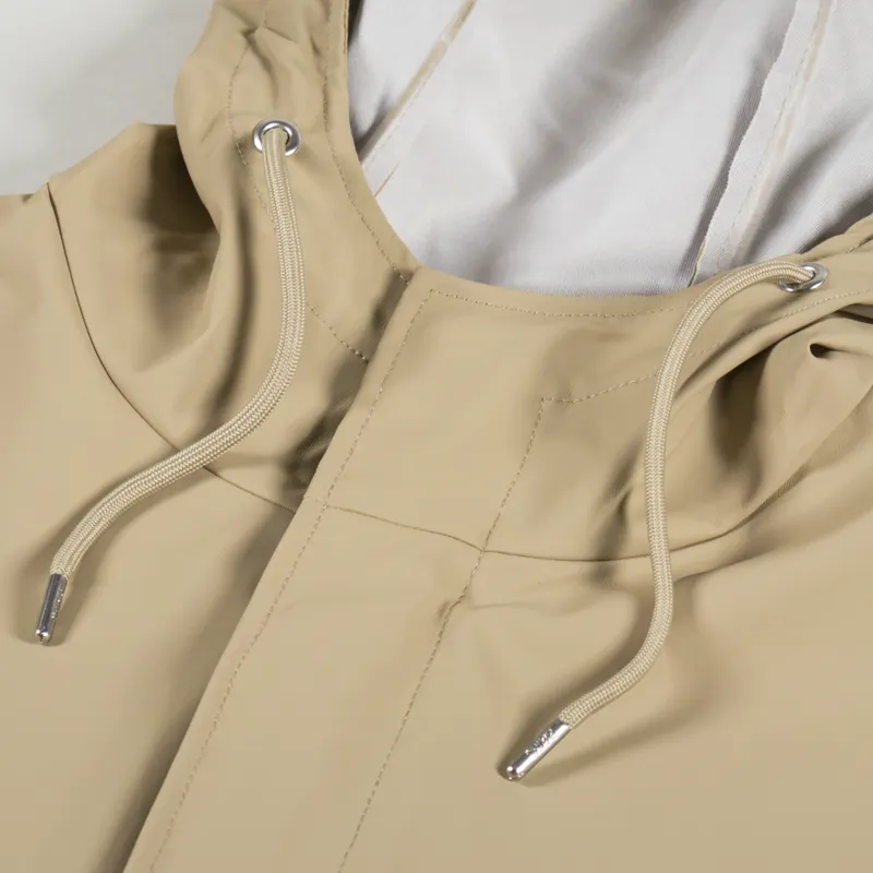 Rains Womens Waterproof Fishtail Jacket Sand-6
