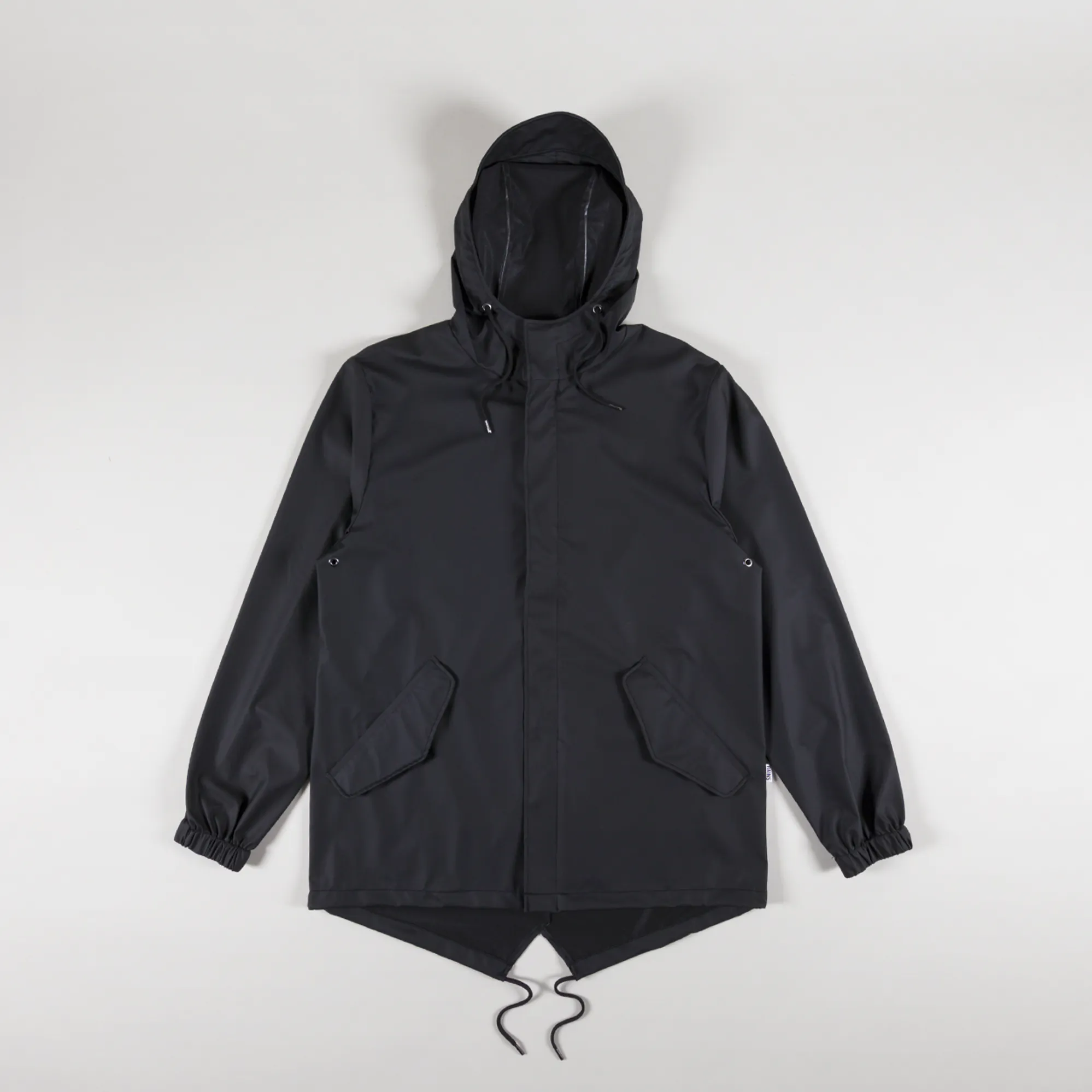 Rains Fishtail Parka Black Grain - JPH Store Rains Fishtail Parka Black Grain - JPH Store