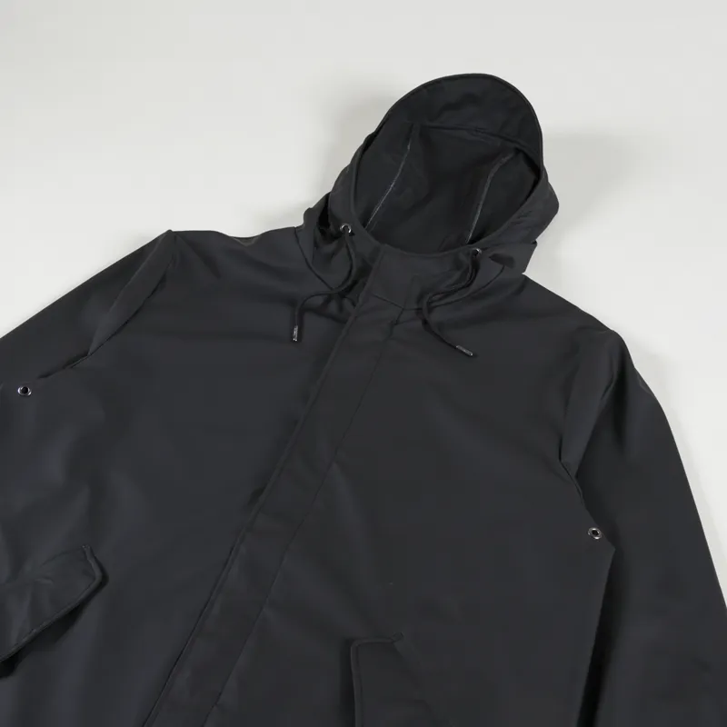 Rains Womens Waterproof Fishtail Parka Black-3