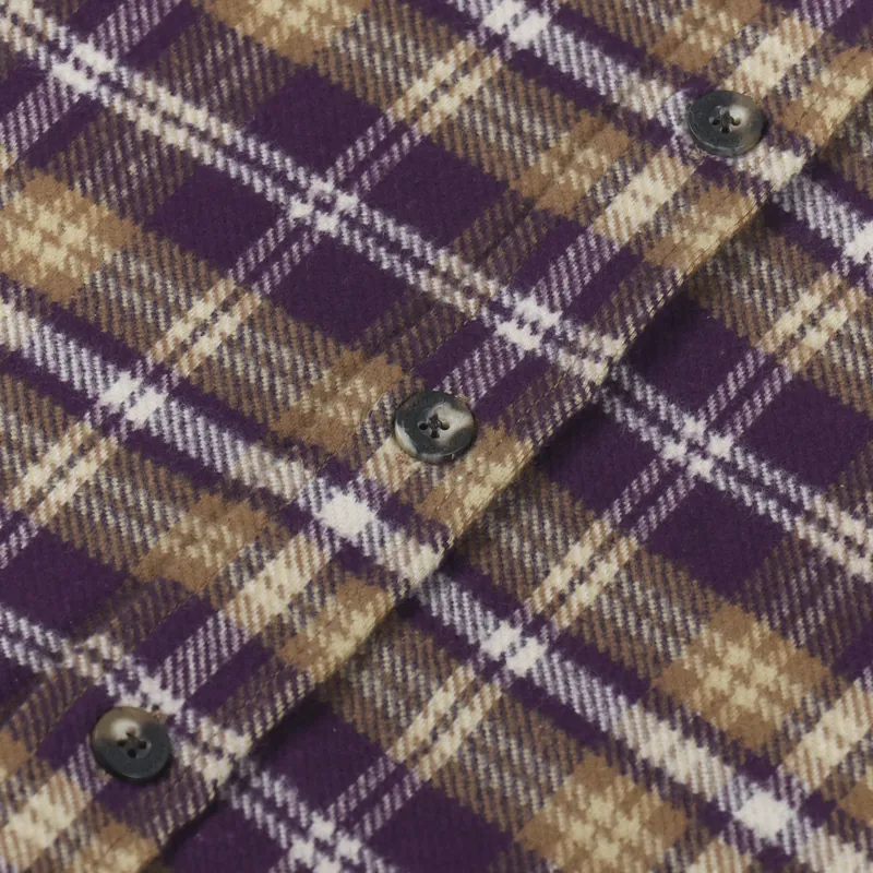 Polar Skate Co. Flannel Shirt Plum-5