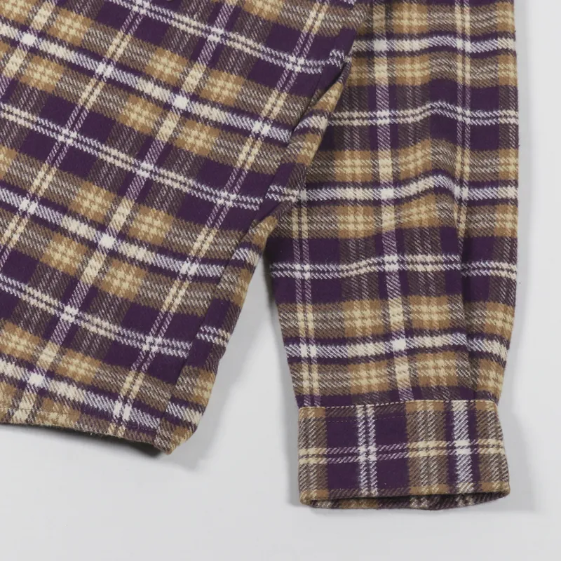 Polar Skate Co. Flannel Shirt Plum-4