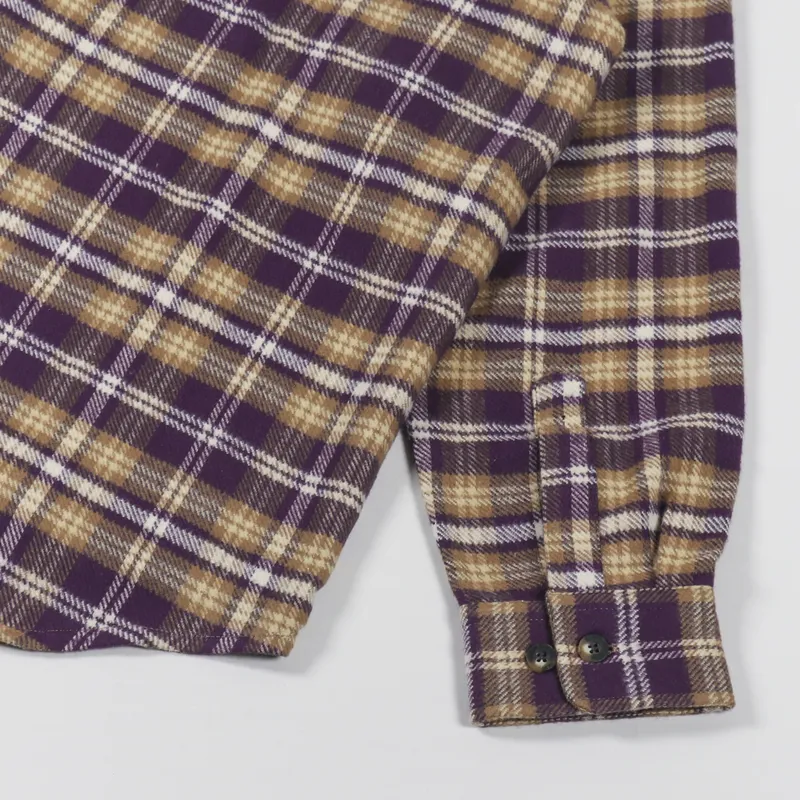 Polar Skate Co. Flannel Shirt Plum-6