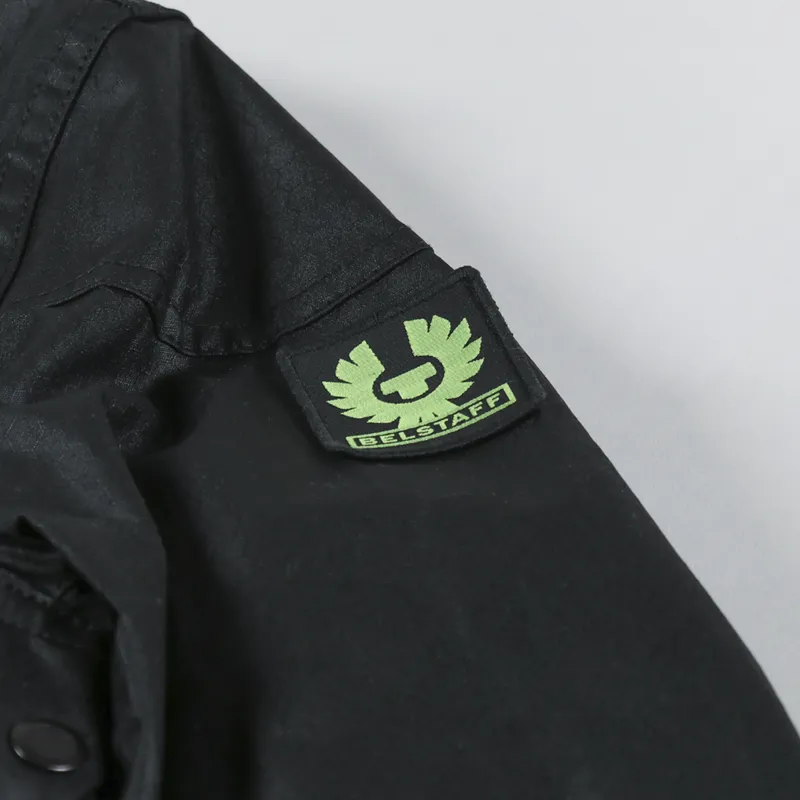 Belstaff Flash Racemaster Jacket Black Neon Yellow-5