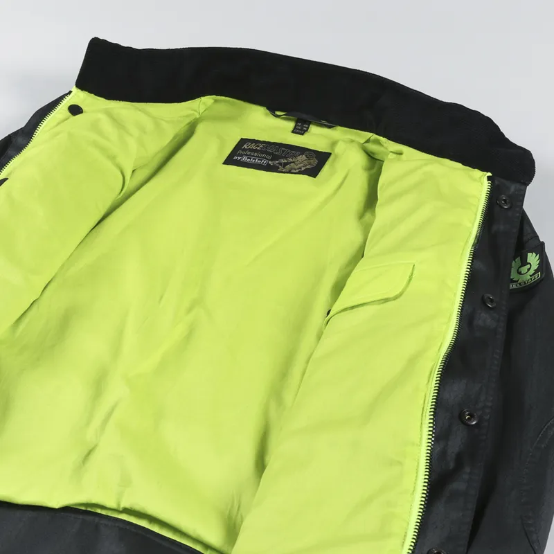 Belstaff Flash Racemaster Jacket Black Neon Yellow-8