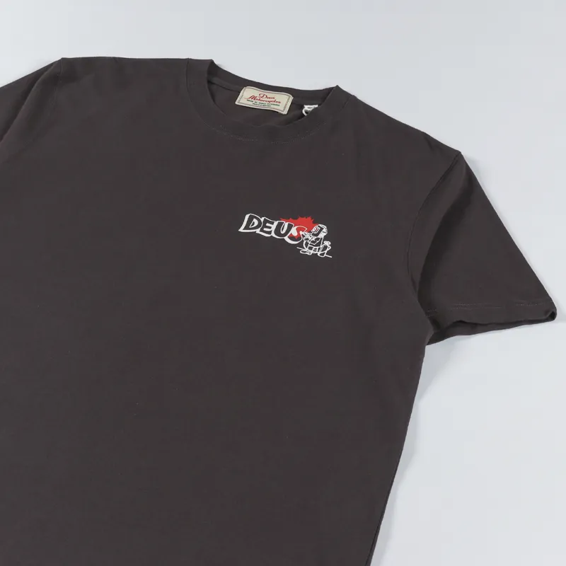 Deus Ex Machina Flash T Shirt Choc Brown-3