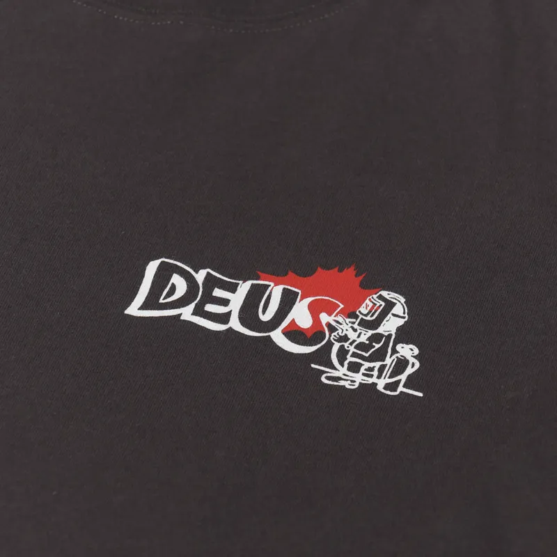 Deus Ex Machina Flash T Shirt Choc Brown-5