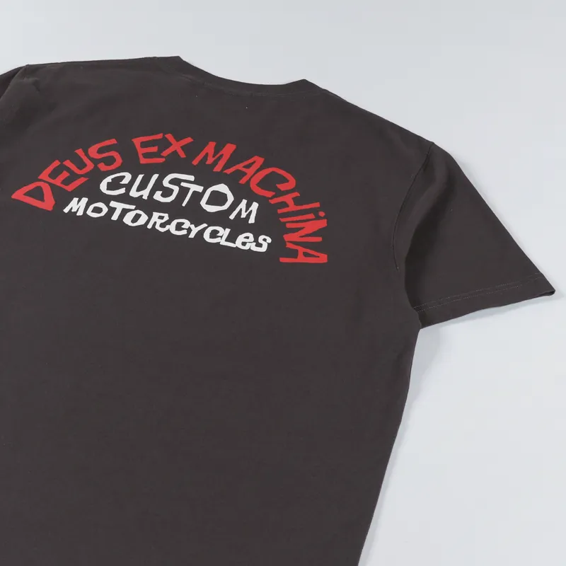 Deus Ex Machina Flash T Shirt Choc Brown-2