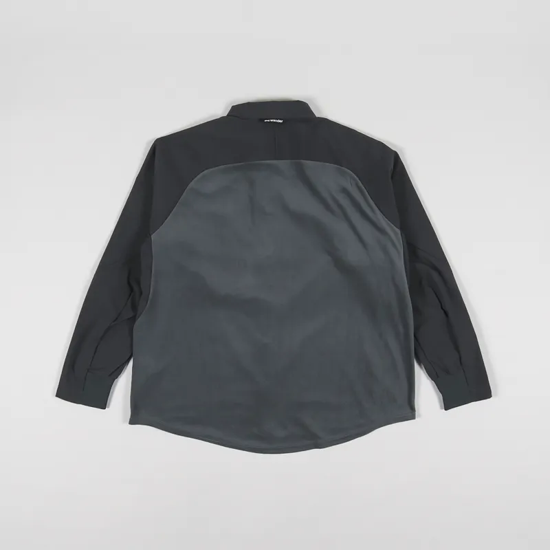 and Wander Fleece Base Long Sleeve Shirt - Black | Article.