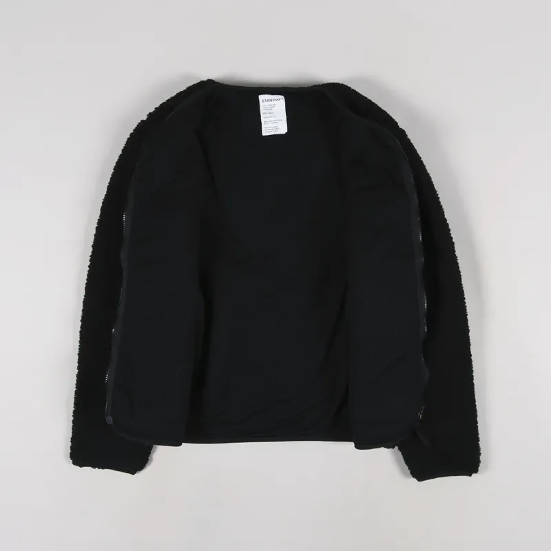 Stan Ray USA Mens Fleece Layer Cardigan Black Liner Jacket