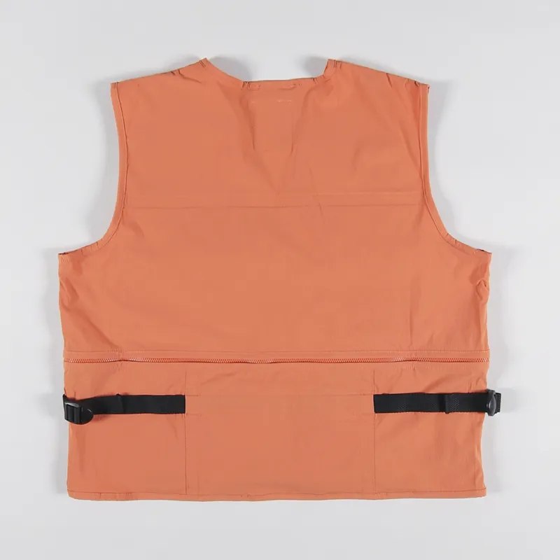 Columbia Mens Fishing Field Creek Gilet Big Horn Vest Orange