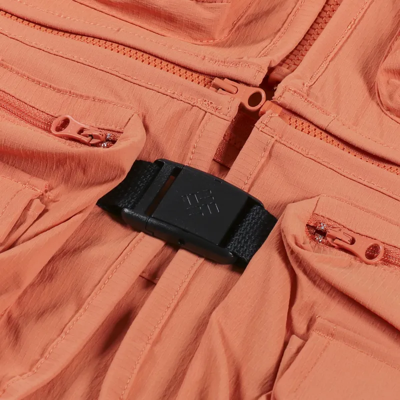 Columbia Mens Fishing Field Creek Gilet Big Horn Vest Orange
