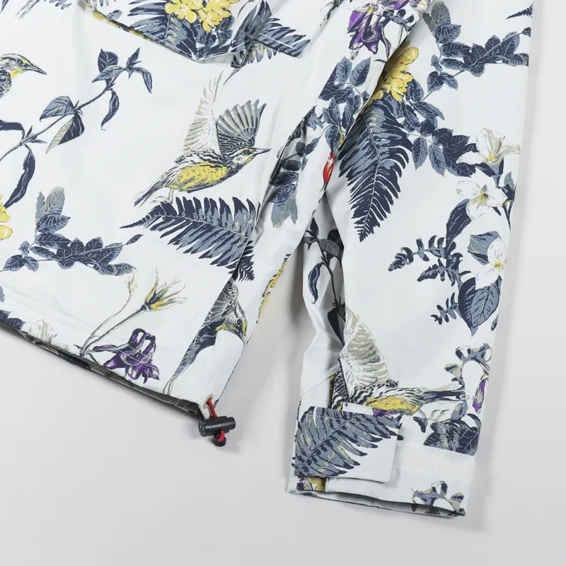 Columbia Field Creek Fraser Waterproof Jacket Sea Salt Wildlife Guide Print-5