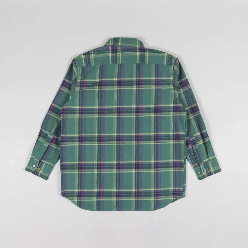Gramicci Flannel Shirt Green-1