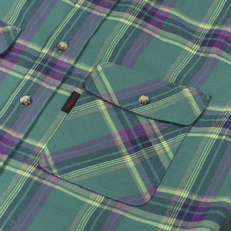 Gramicci Flannel Shirt Green-5