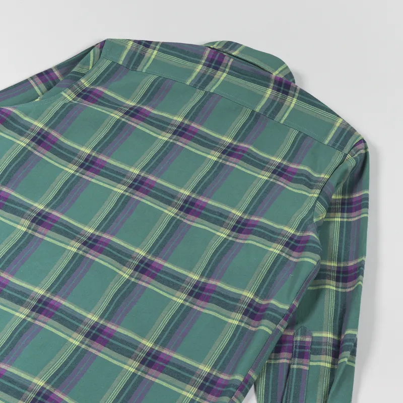 Gramicci Flannel Shirt Green-3