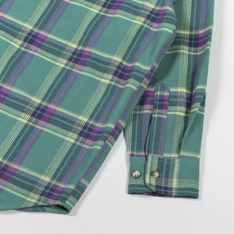 Gramicci Flannel Shirt Green-6