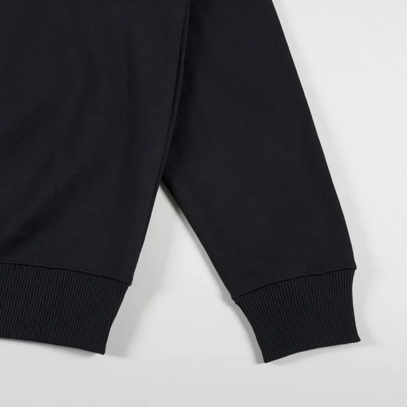 Cafe Mountain Flow Logo Crew Sweat Coal Black-4