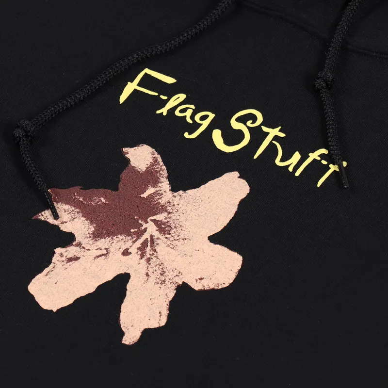 Flagstuff Flower Hoodie Black-5