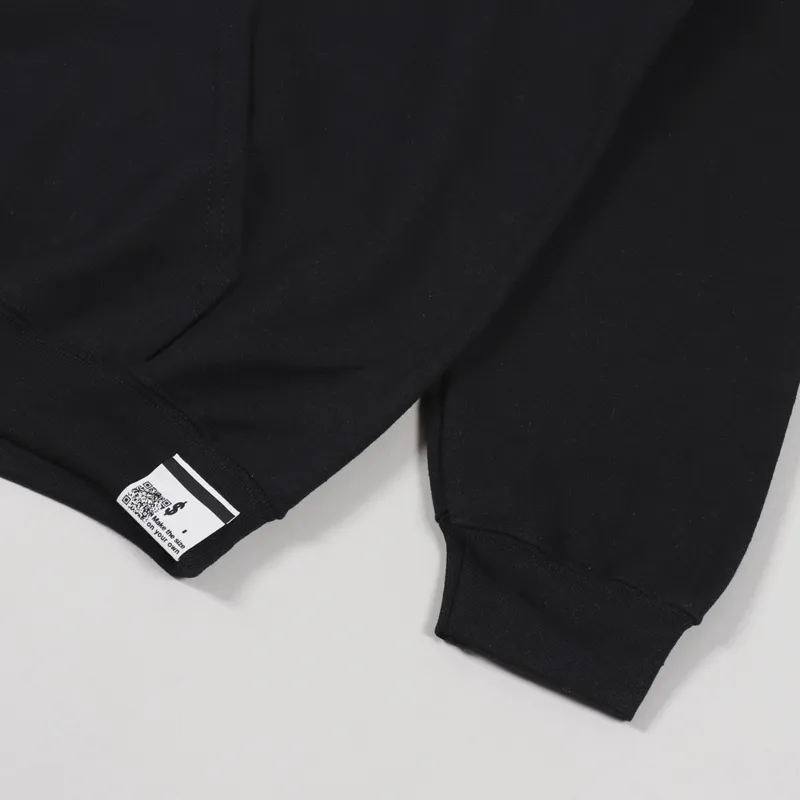 Flagstuff Flower Hoodie Black-3