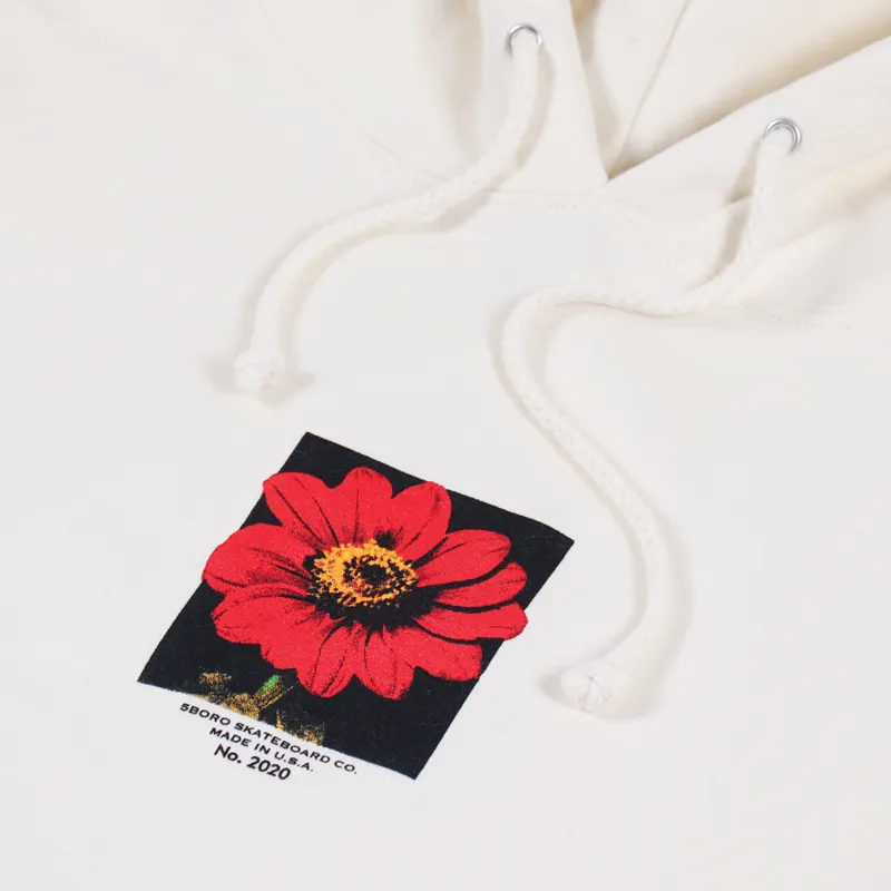 5Boro Flower Hoodie Bone White-5
