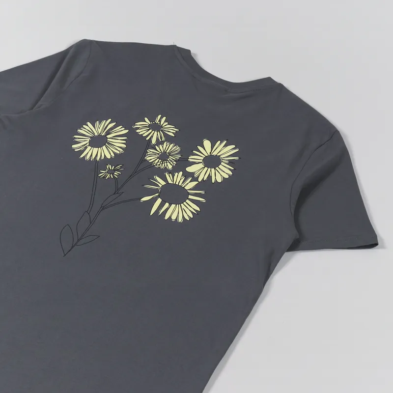 Working Class Heroes Spring Flowers T Shirt Anthracite-2
