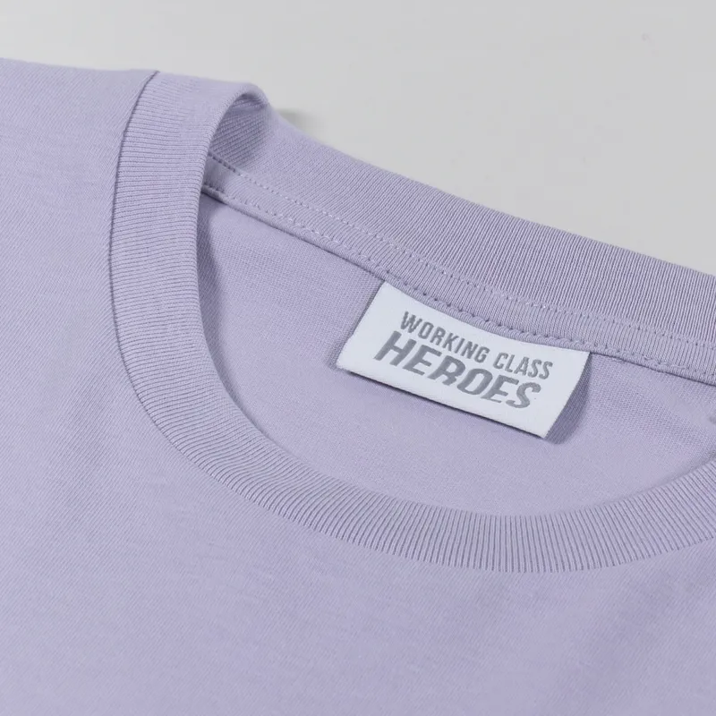 Working Class Heroes Spring Flowers T Shirt Lavender-7