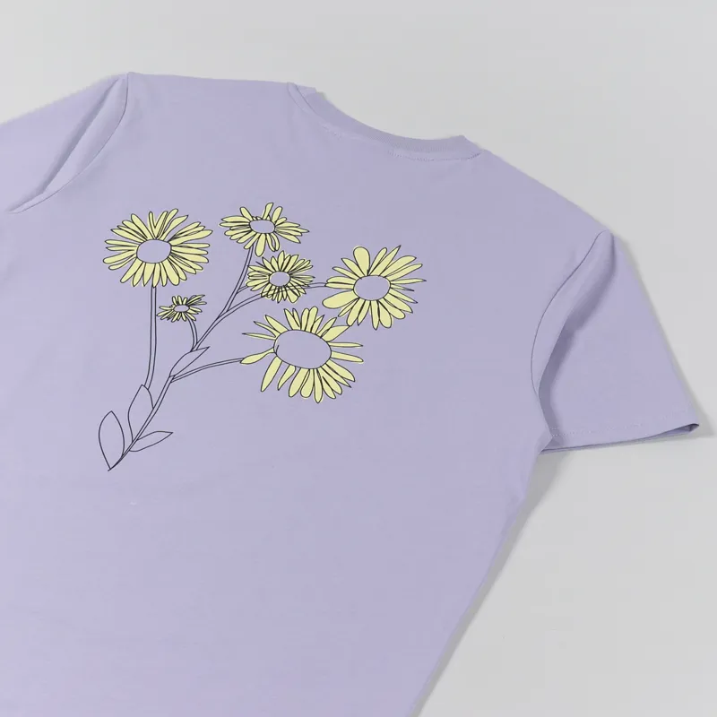 Working Class Heroes Spring Flowers T Shirt Lavender-2