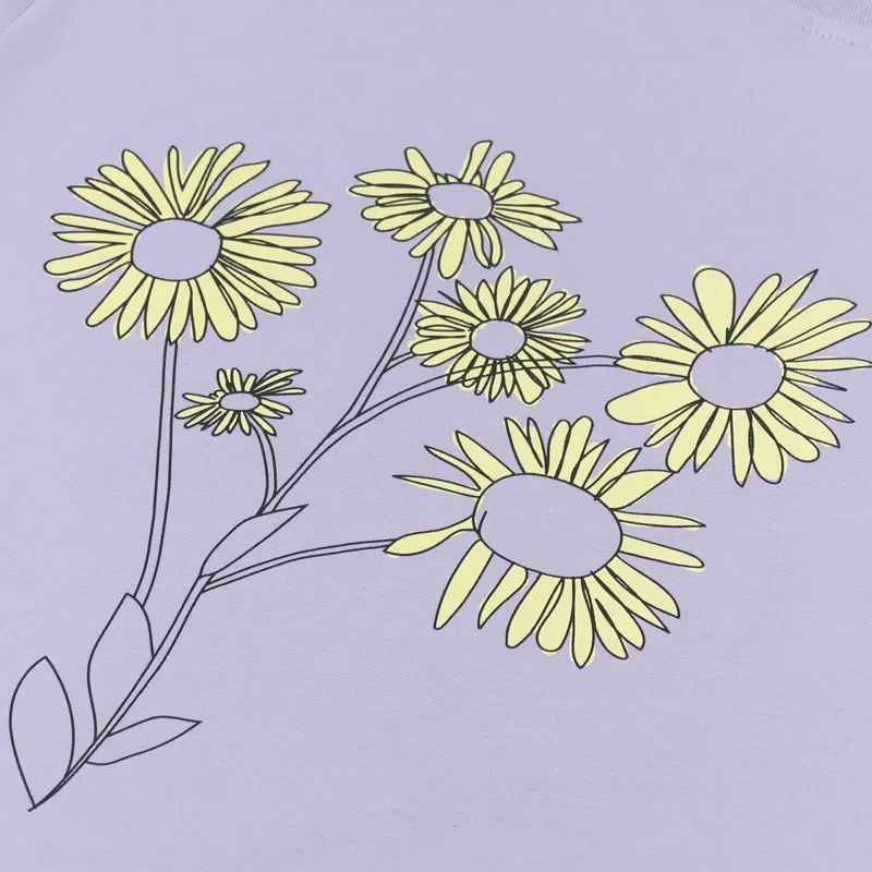 Working Class Heroes Spring Flowers T Shirt Lavender-4