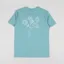 Working Class Heroes Spring Flowers T Shirt Teal Monstera