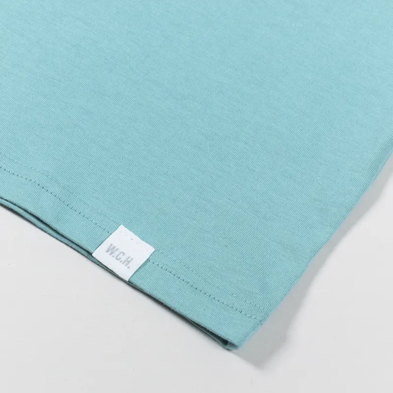 Working Class Heroes Spring Flowers T Shirt Teal Monstera-6