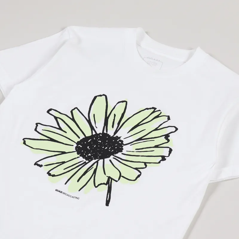 Quasi Flower T Shirt White-2