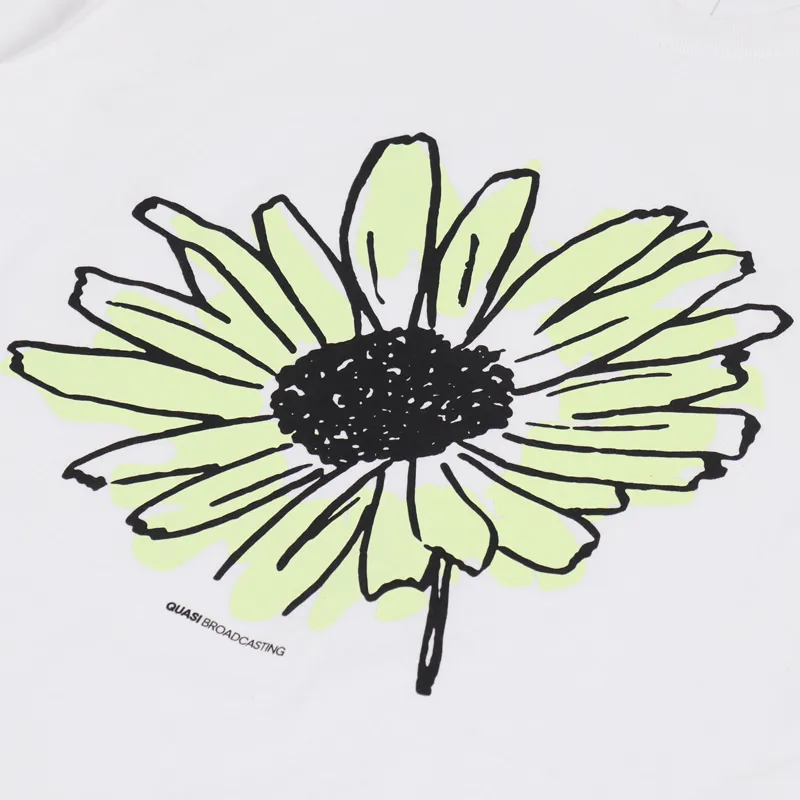 Quasi Flower T Shirt White-1