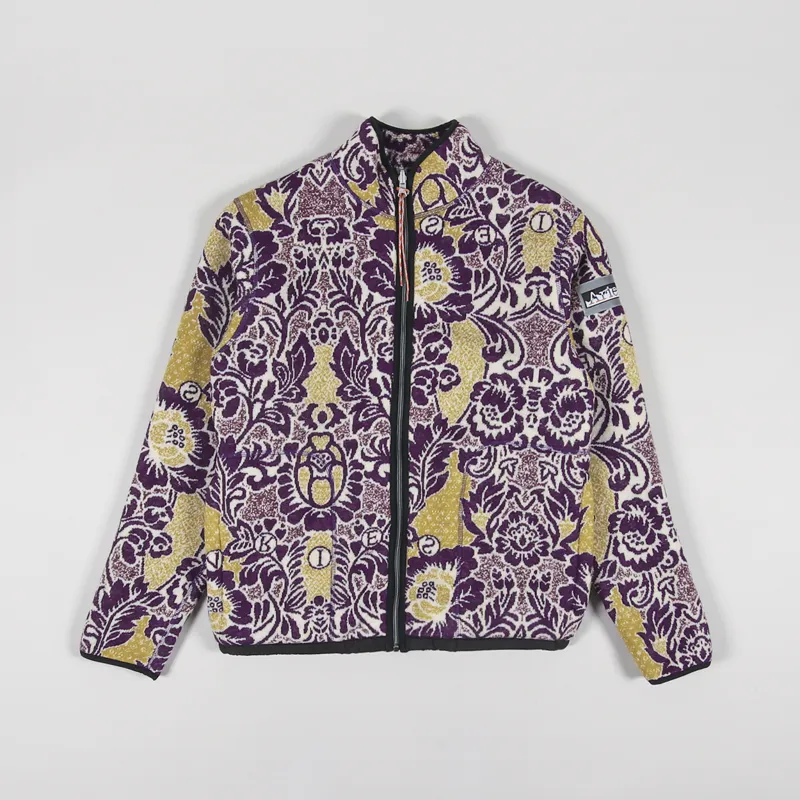 Aries Arise Fleur Fleece Zip Through Fleece Multi Purple