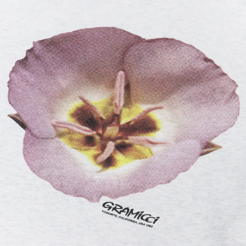 Gramicci Flower Hooded Sweatshirt Ash Heather-6