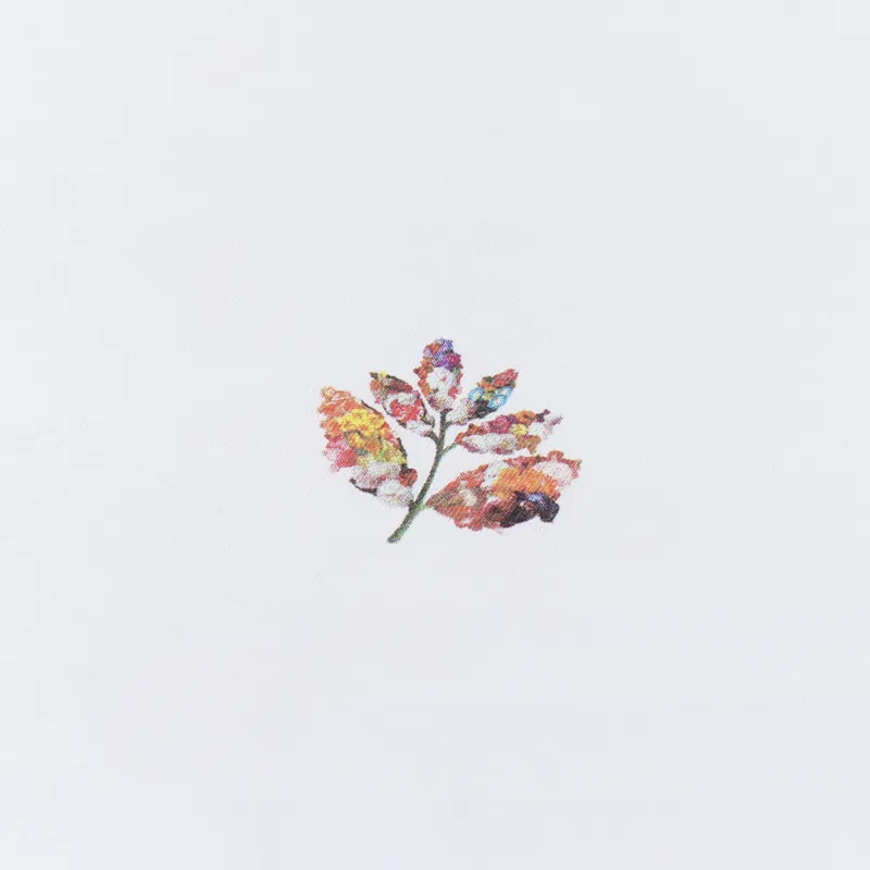 Magenta Flower Plant T Shirt White-5