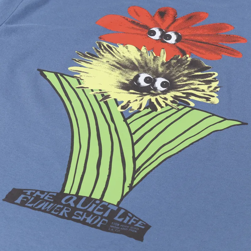The Quiet Life Flower Shop T Shirt Slate-4
