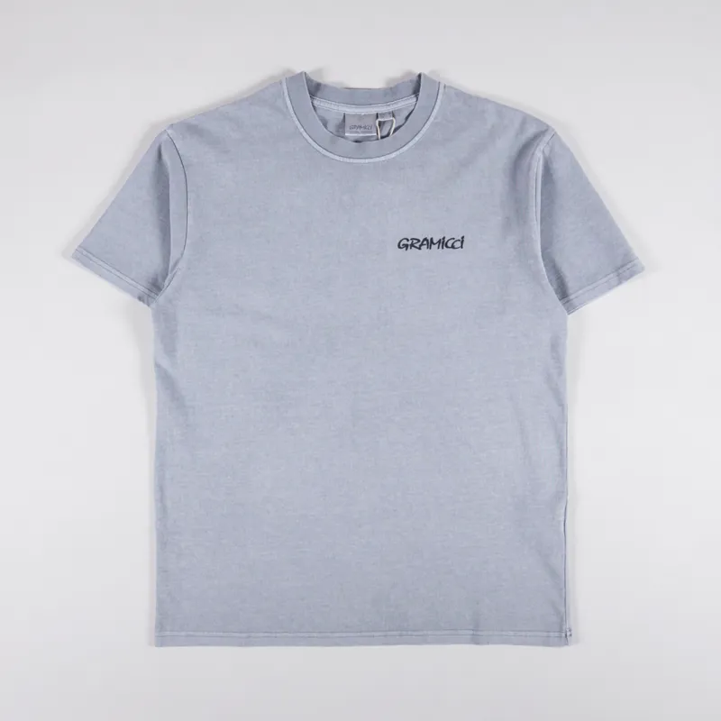Gramicci Flower T Shirt Smoky Slate Pigment-1