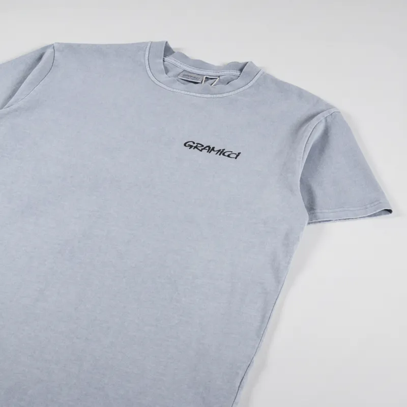 Gramicci Flower T Shirt Smoky Slate Pigment-3
