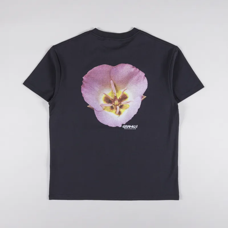 Gramicci Flower T Shirt Vintage Black