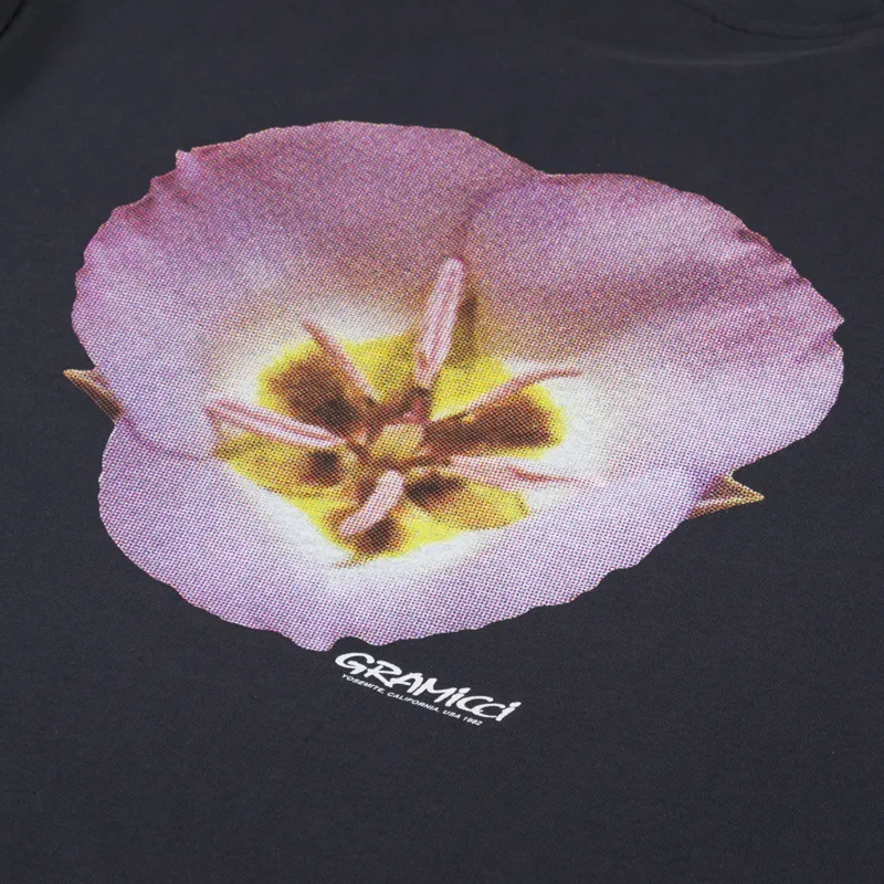 Gramicci Flower T Shirt Vintage Black-4