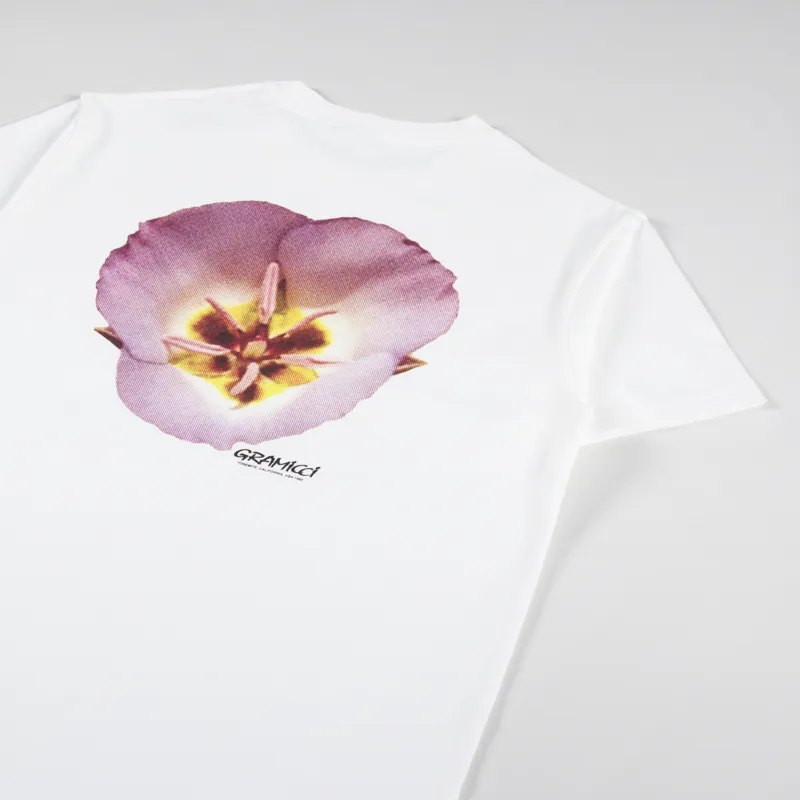 Gramicci Flower T Shirt White-2