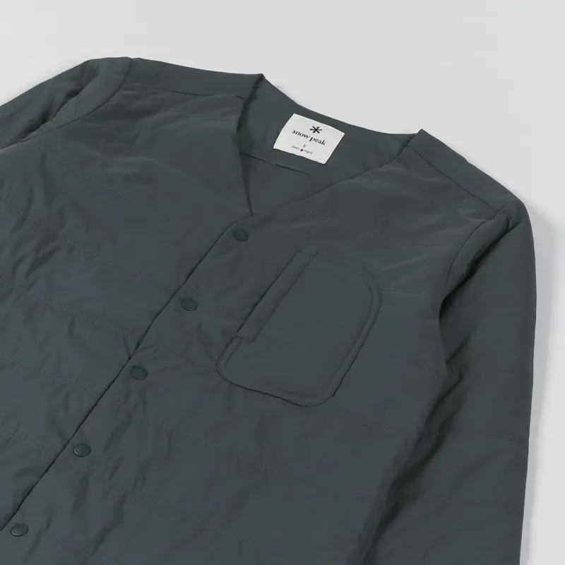 Snow Peak Womens Flexible Insulated Cardigan Fog-4