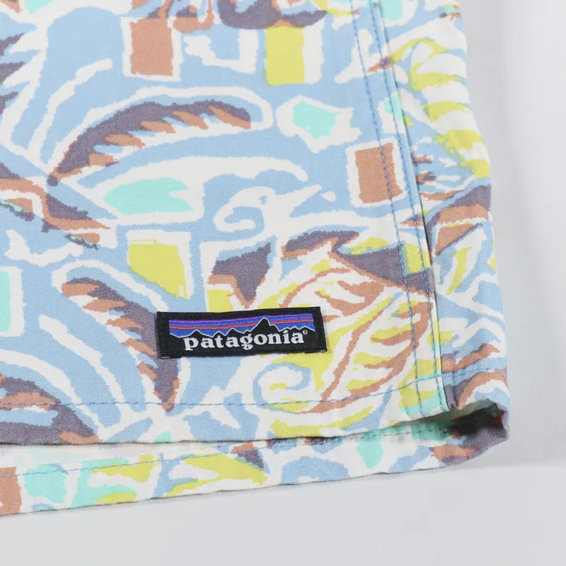 Patagonia Funhoggers Shorts Thriving Planet Lago Blue-5