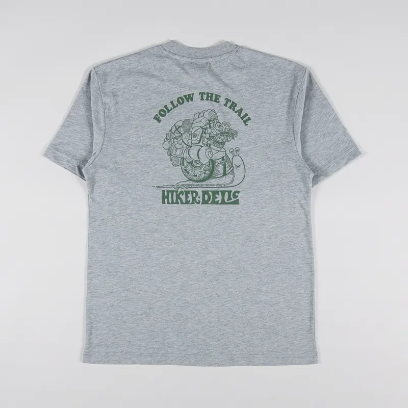 Hikerdelic Follow The Trail T Shirt Grey Marl